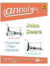 John Deere Trommel Häcksler/Feldhäcksler Typen 3405 und 3205 Montageanleitung & Wartungsanleitung & Bild- Bedienungsanleitung - annoligno 774